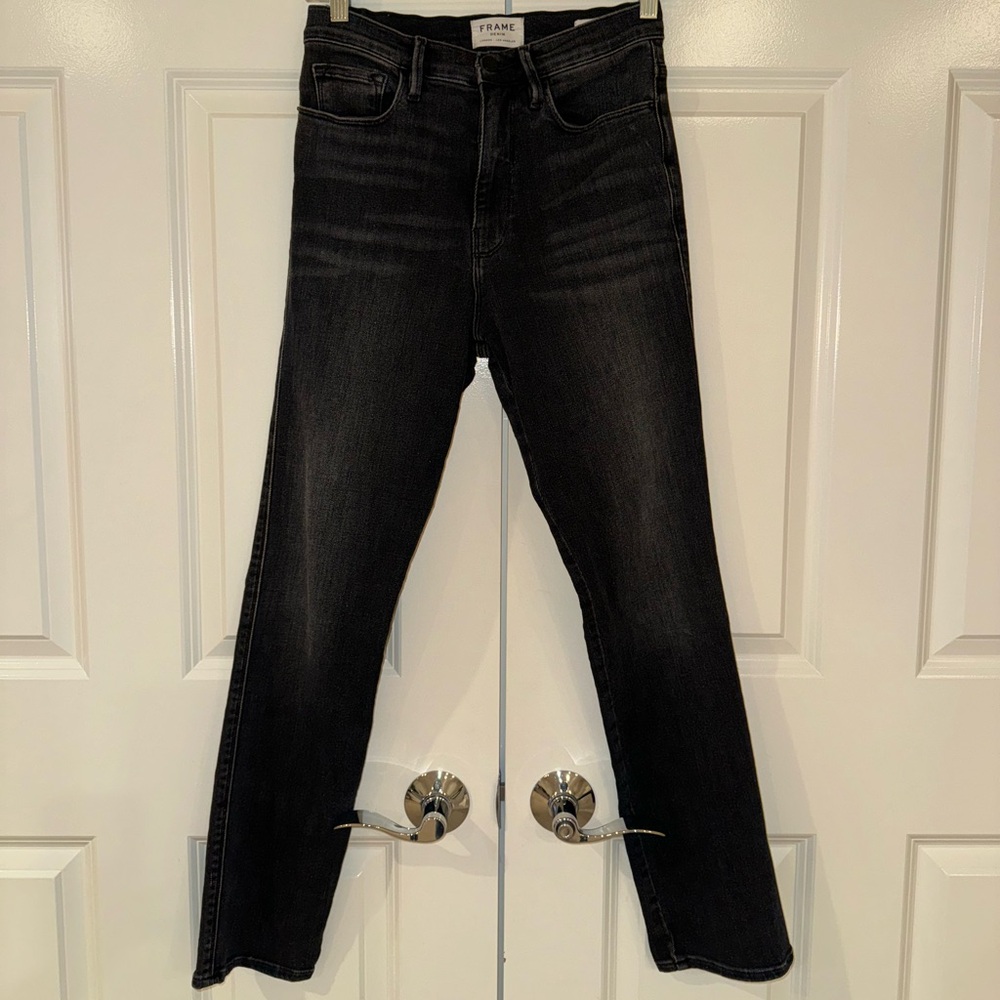 Frame Jeans, Black, Size 27